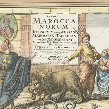 Johann Christoph Homann, "Marocca Norum".