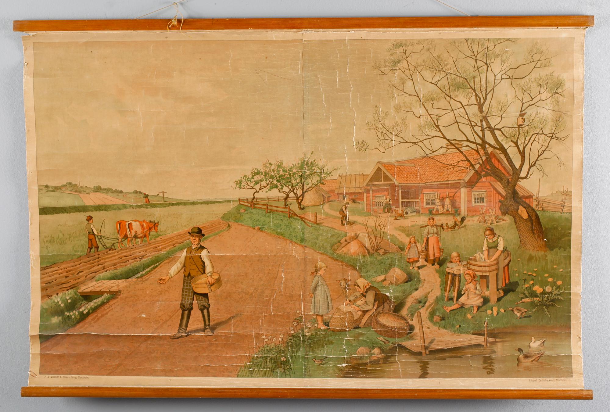 SKOLPLANSCHER, 3 st, 1900-talets först hälft.