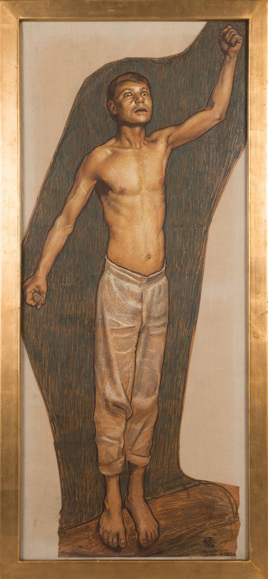 Akseli Gallen-Kallela, "Kullervo Cursing.".