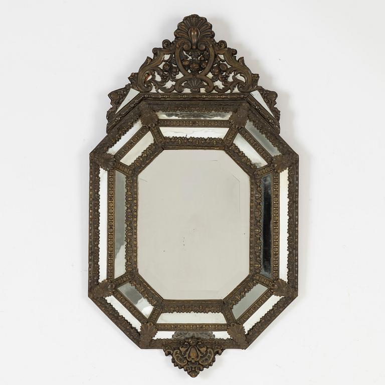 A Baroque style mirror, early 20th century.