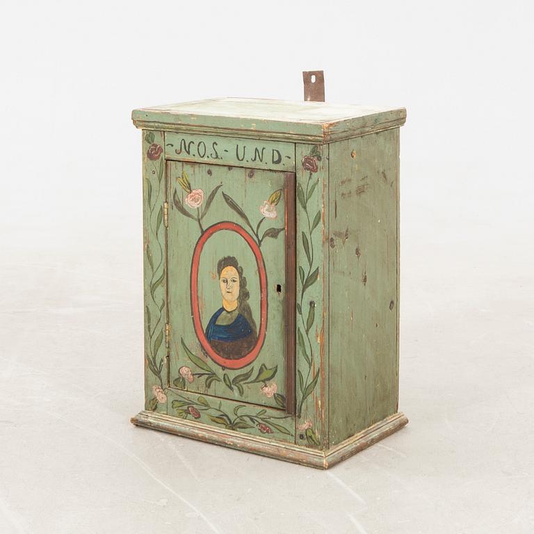 Wall cabinet, late 19th century.