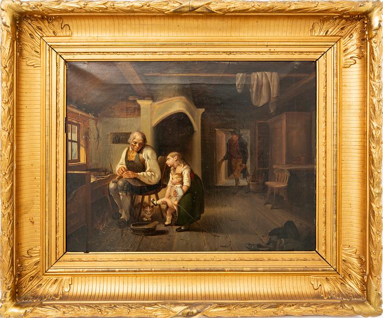 Bengt Nordenberg, olja på duk signerad och daterad 1850.