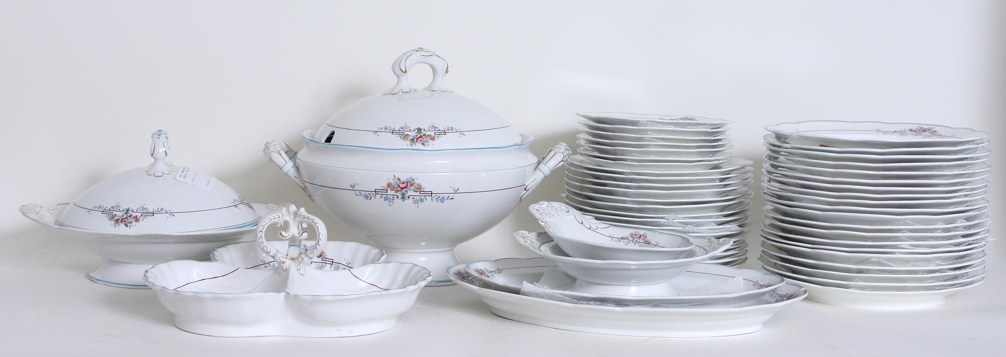SERVISDELAR, ca 48 st, porslin, "Göta", Rörstrand.