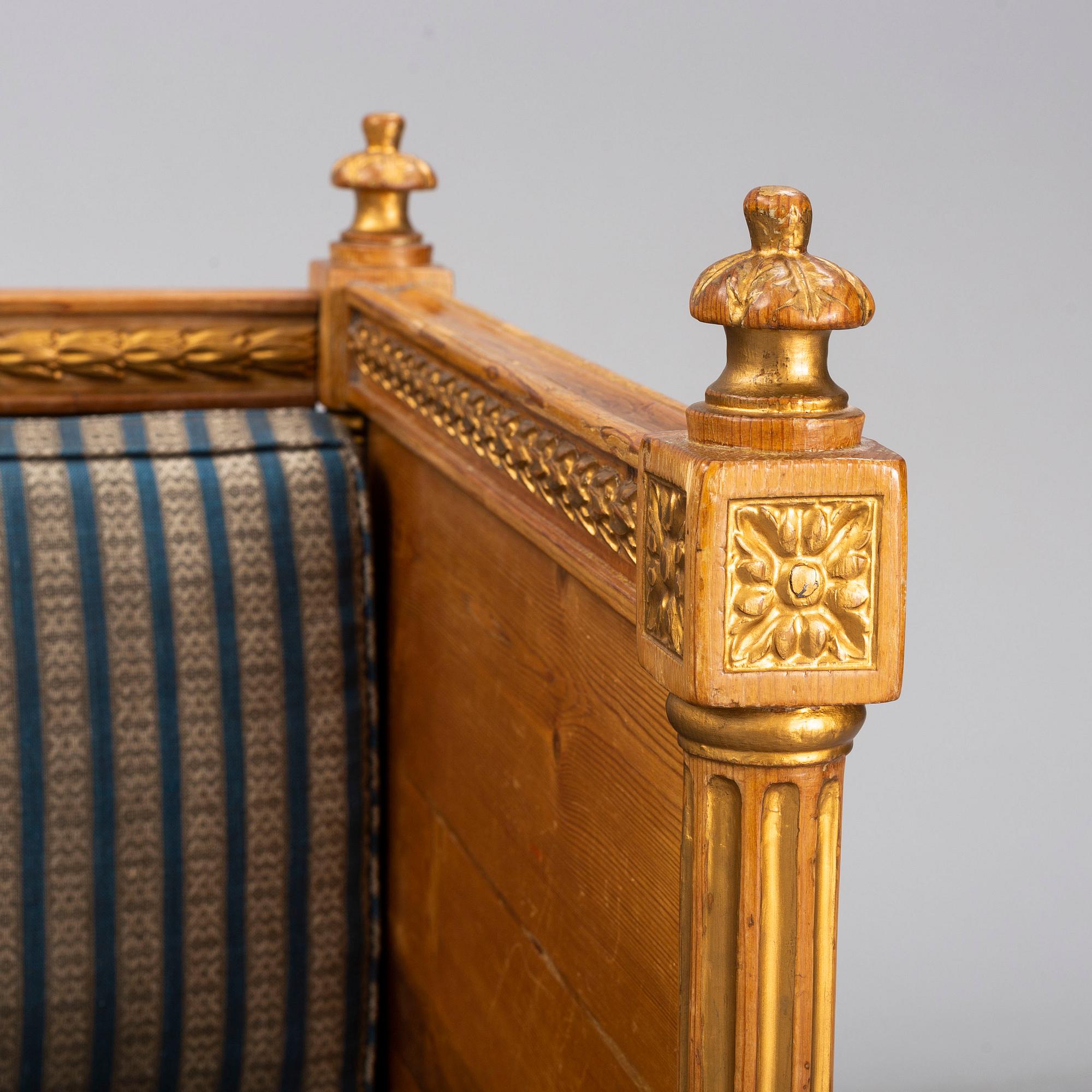 A late 18th century gustavian sofa.