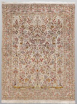 A carpet, Figural Anatolisk Silk, ca 222 x 167 cm.