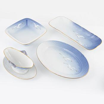 A 55-piece porcelain dinner service, "Måsen", Bing & Grøndahl, Denmark.