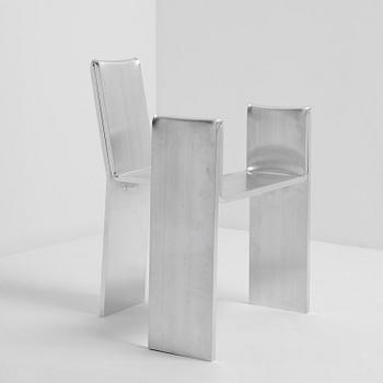 David Taylor, a unique chair, "Aluminium Chair", Studio Mellösaverken, Sweden, 2025.