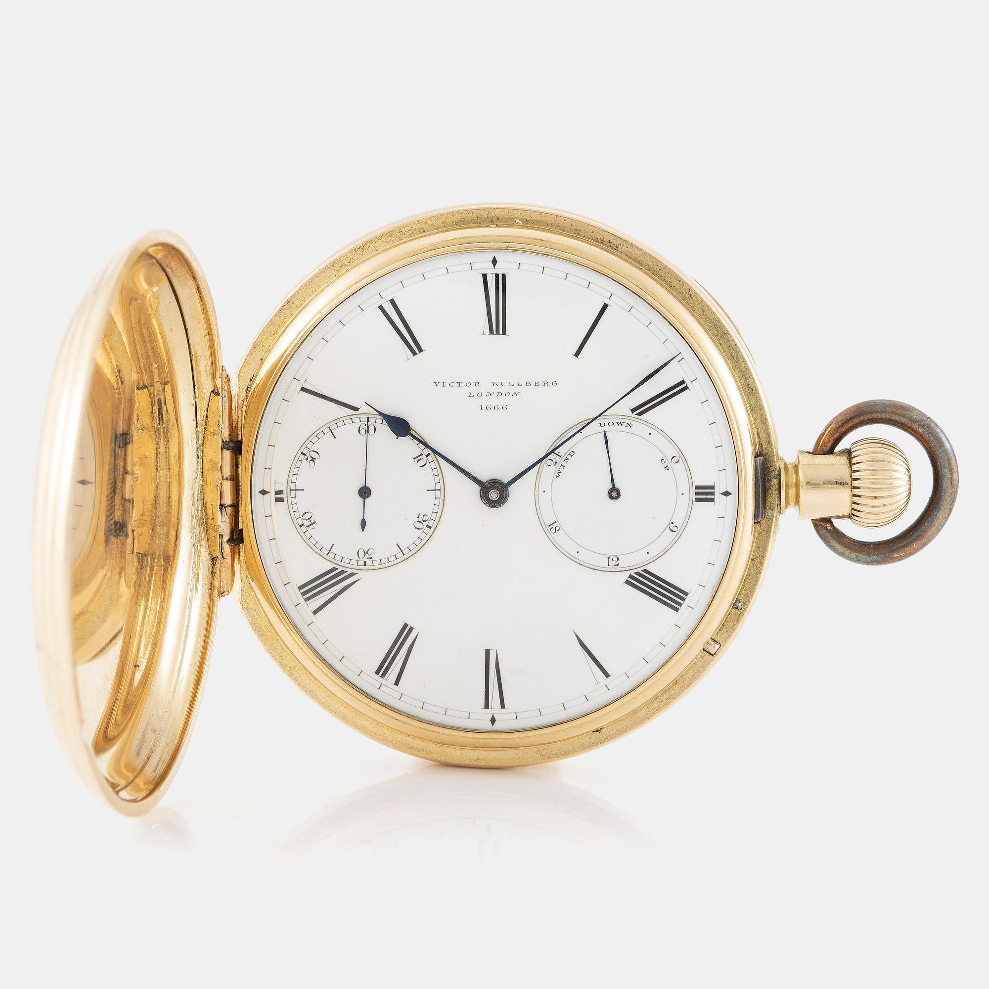 Victor Kullberg, London, hunter, "Power reserve", ca 1870.