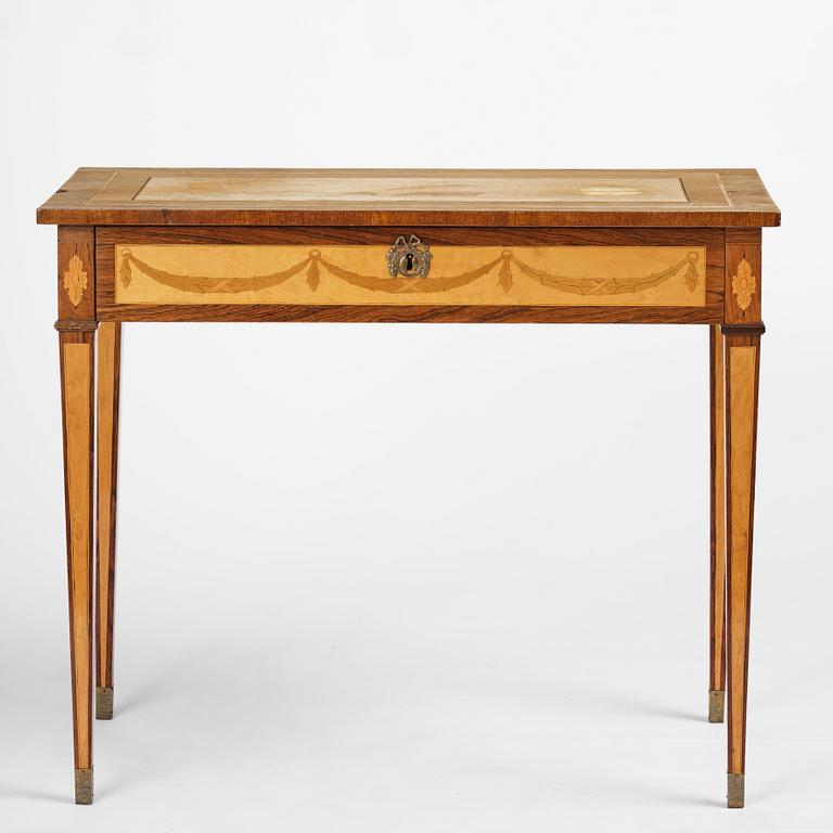 A  Gustavian style Ladies desk, late 19th century.