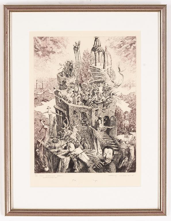 Marius Liugaila, etsning, signerad och numrerad 9/30.