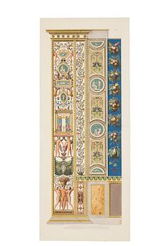 Giovanni Ottaviani, Seven wall sections / pilasters in the Raphael Loggias in the Vatican.