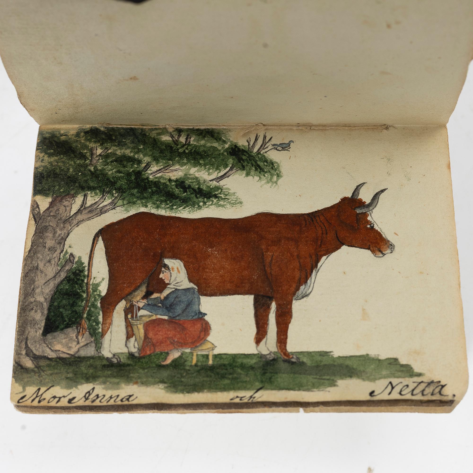 Almanacka samt skissblock, 1800-talets första hälft.
