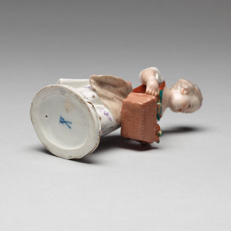 FIGURIN, porslin. Meissen, 1900-tal.