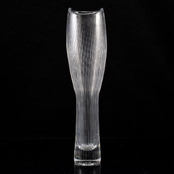 TAPIO WIRKKALA, A glass vase, signed Tapio Wirkkala Iittala -55.