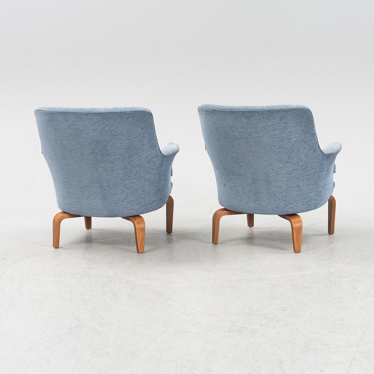 Arne Norell, a pair of 'Pilot' armchairs, Norell Möbel AB.