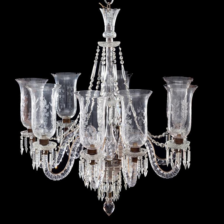 An early 20th century chandelier.