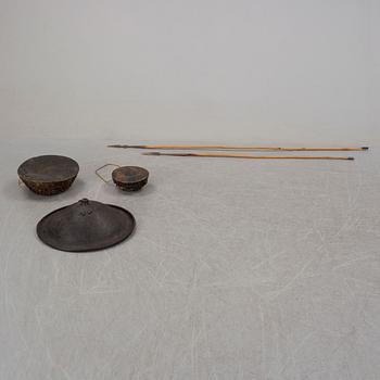A set of five pcs Africana, 20th century.