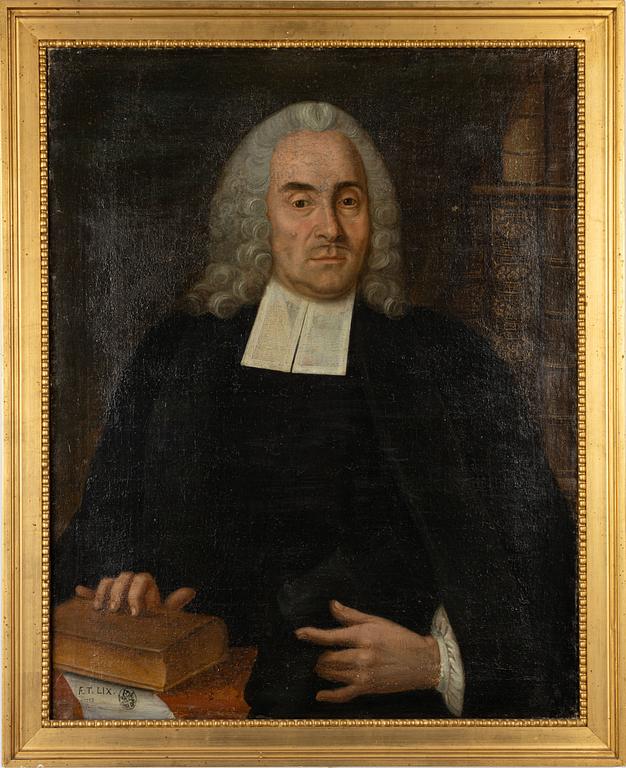 Okänd konstnär, 1700-tal, Porträtt av en präst.