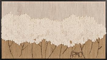 Riitta-Maija Oksanen, a tapestry signed RMO for Helmi Vuorelma, numbered 32/500.