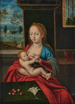576. Joos van Cleve, circle of, Maria Lactans, The Nursing Madonna.