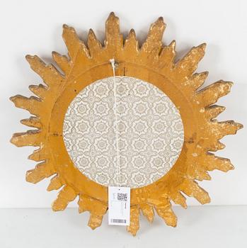 A sun shaped mirror, second half of the 20th Century.