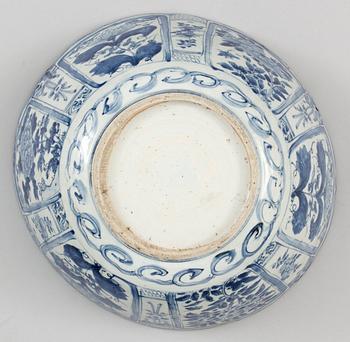 BÅLSKÅL, kraakporslin. Ming dynastin, Wanli (1573-1613).