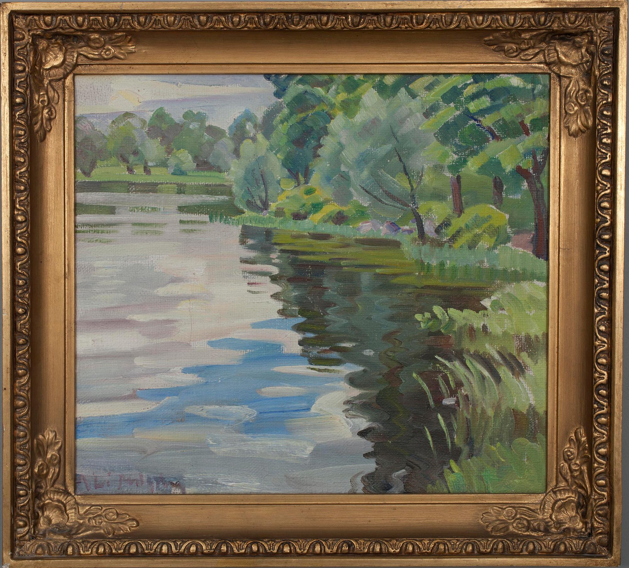 ALI MUNSTERHJELM, olja på duk, sign.