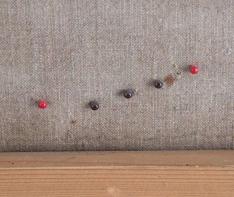 Karin Olsson, oil/collage on canvas, signed.