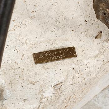 EMANUELE SCARNICCI, skulptur, brons, signerad.