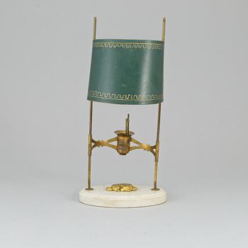 A late Gustavian style one-light circa 1900 table lamp.