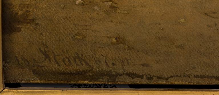 JOSEPH MAGNUS STÄCK, oil on canvas, signed and dated 1867.