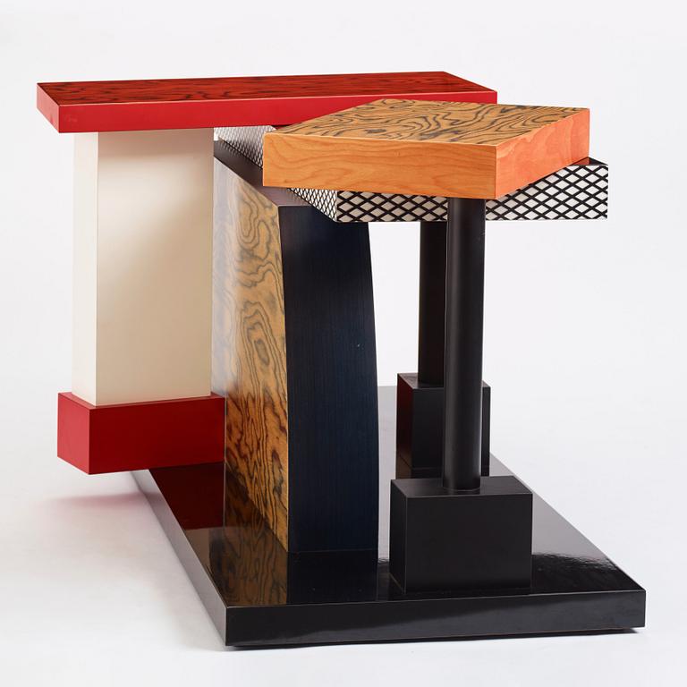 Ettore Sottsass, a "Tartar" console, Memphis, Italy, post 1985.