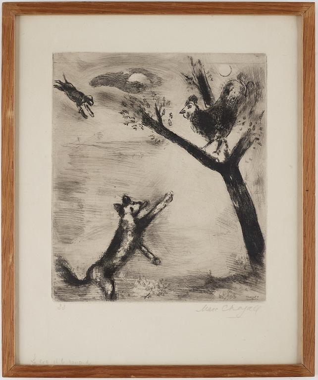 MARC CHAGALL, etching, Signed in pencil lower right, 1927-30.