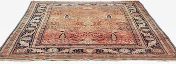 A rug, antique, Kashan, so-called Motachem, ca 266 x 248 cm.