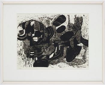 Philip von Schantz, linocut. Signed and dated -59. Numbered 4/20.