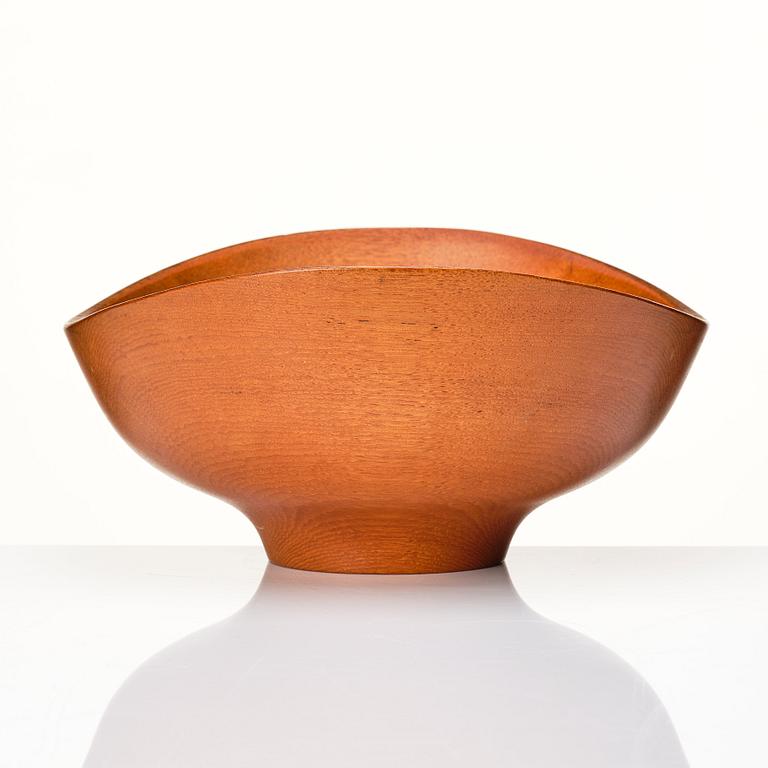 Finn Juhl, a teak bowl, Kay Bojesen, Denmark 1950s.