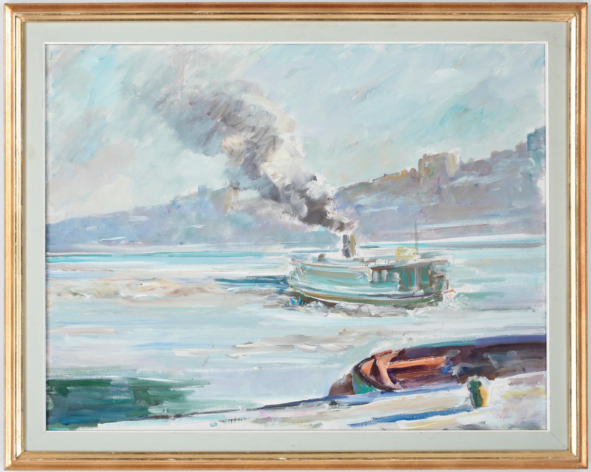 OKÄND KONSTNÄR, olja på duk, 1900-talets senare hälft.