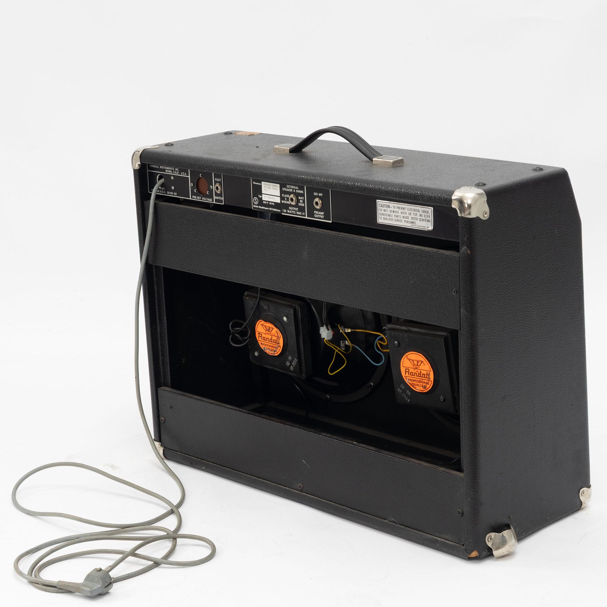 Randall, "Commander II", "RG-120-212", guitar amplifier, 1970s, USA.