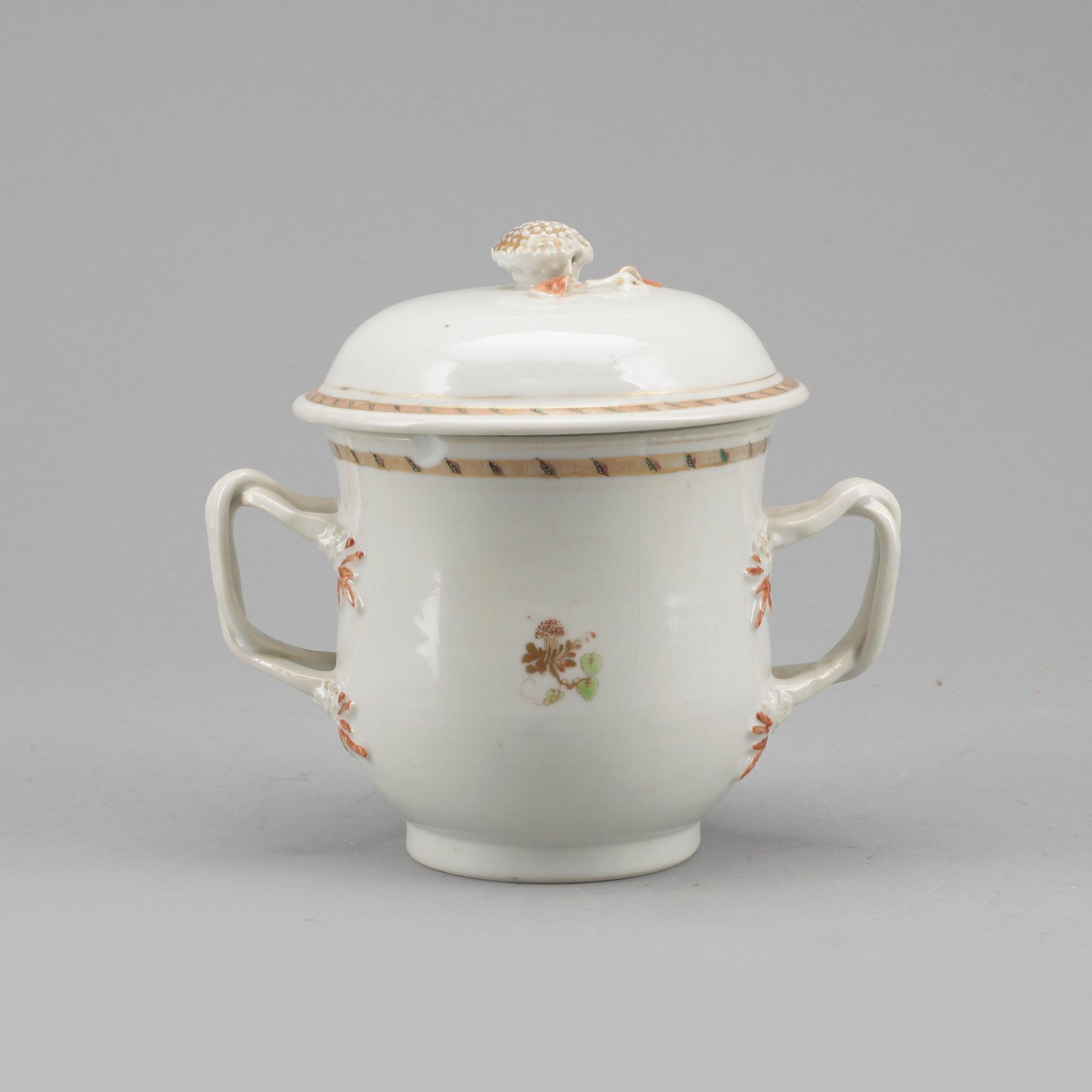 KOPP MED LOCK, kompaniporslin, Kina, Qianlong (1736-1795).