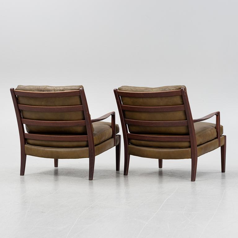 Arne Norell, fåtöljer, ett par, "Löven", Norell Möbler.