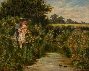 ERNEST WALBOURN, oil on canvas, signed.