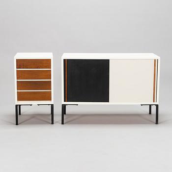 Oiva Parviainen, A 1960's sideboard and drawer unit for Lahden Puujalostus.