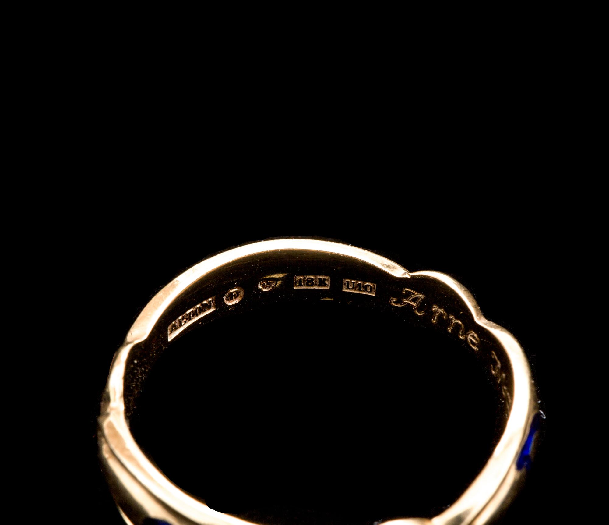 RING, 18K Alton, Falköping 1994. Vikt ca 8 gram.