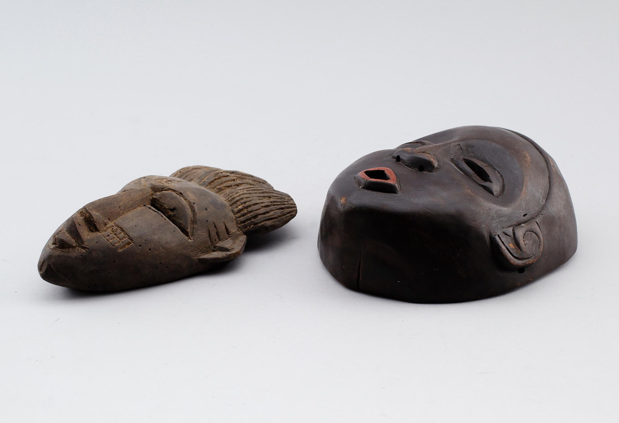 MASKER, 2 st, Afrika.