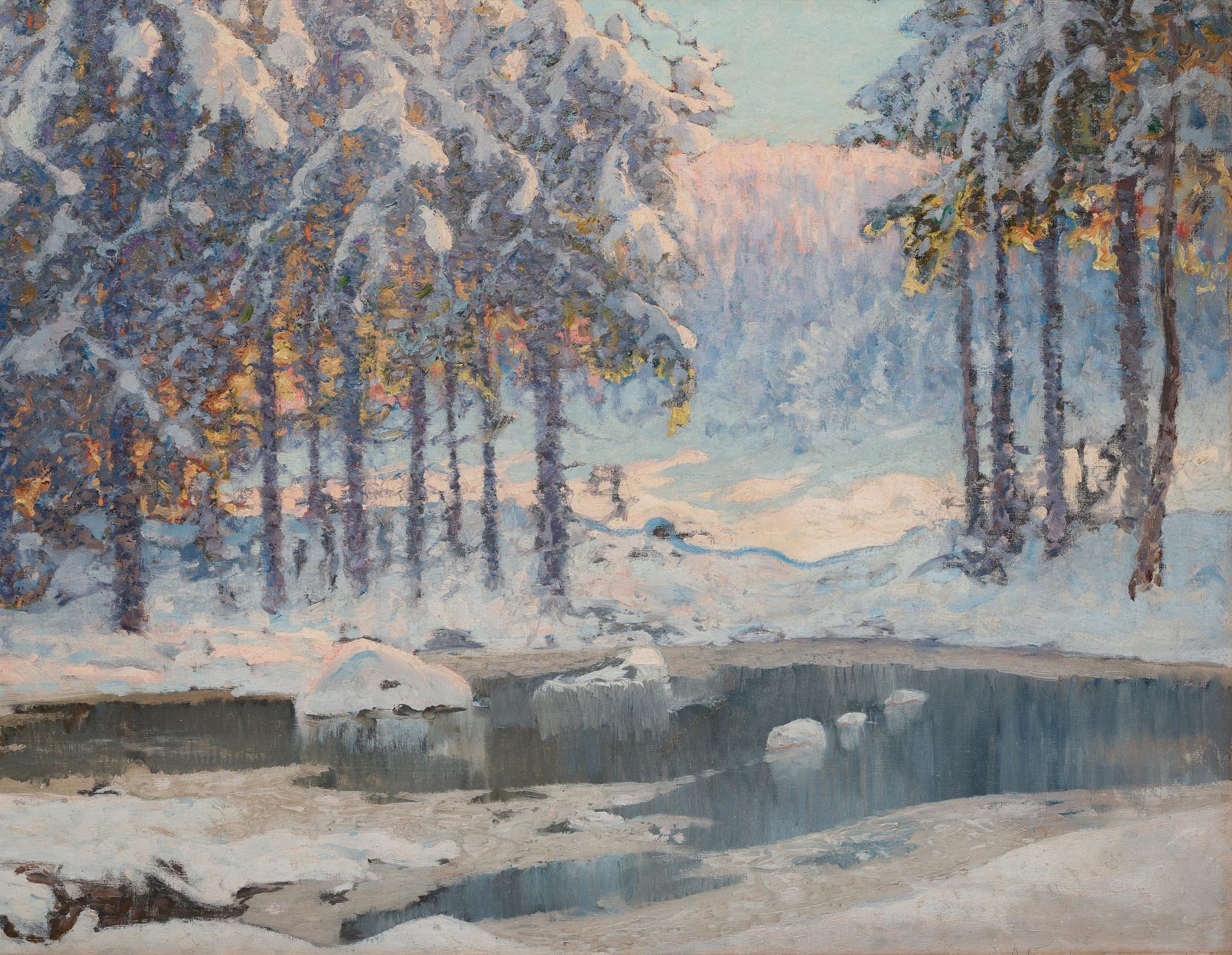 Anshelm Schultzberg, Vinterlandskap.