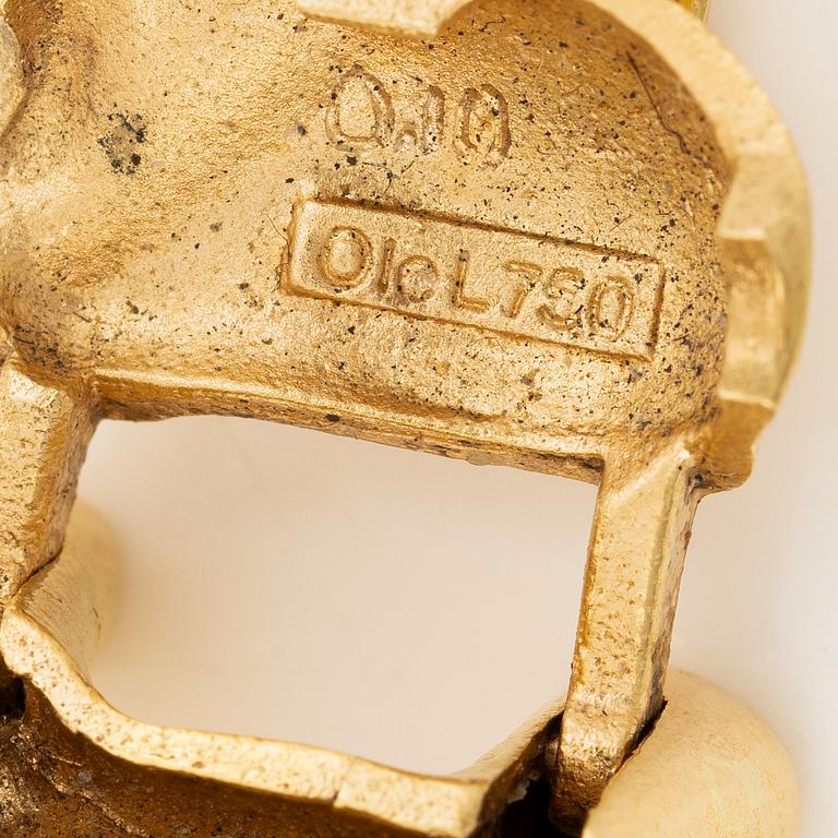 Ole Lynggaard hänge 18K guld i form av elefant  med en rund briljantslipad diamant.