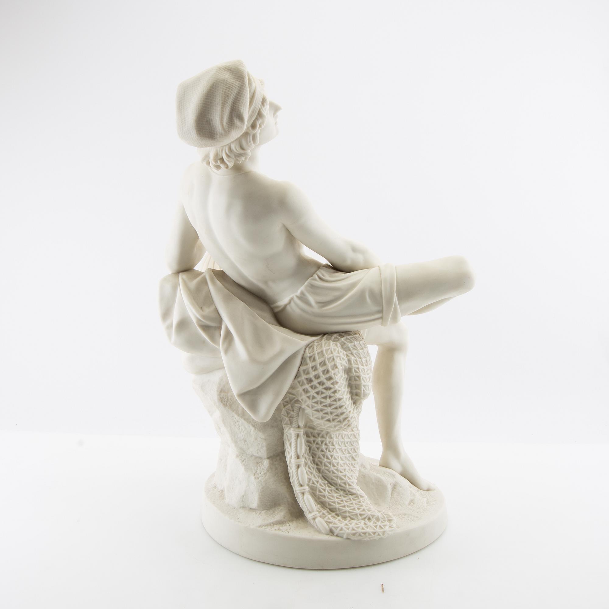 CG Qvarnström skulptur "Neapolitansk fiskargosse".