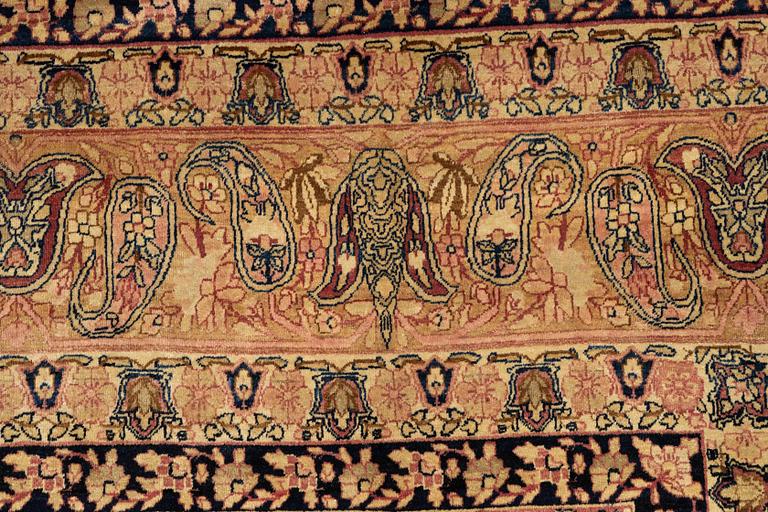 A carpet, semi-antique Kerman Laver, ca 524 x 344 cm.