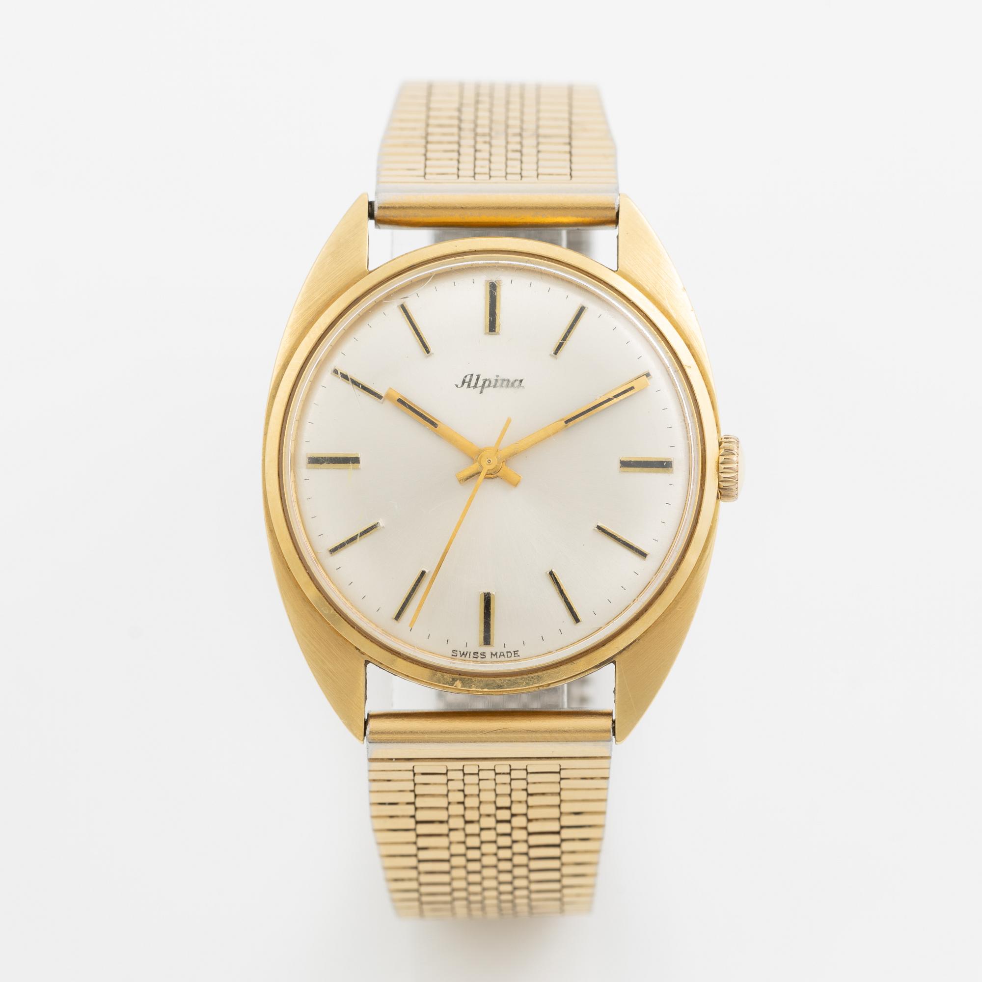 Alpina, wristwatch, 35 mm.