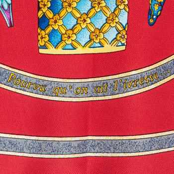 Hermès, scarf, "Qu'importe le flacon".